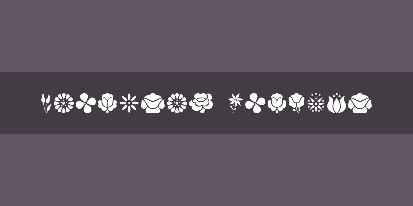Пример шрифта Kalocsai Flowers Regular